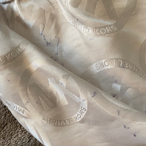 Michael Kors Dark Blue Leather Shoulder Bag with Gold Accents🎄 - Picture 9 of 9